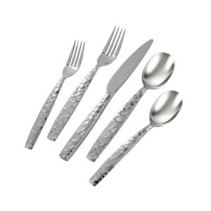 Vente en gros de couverts modernes, couverts de restaurant en acier inoxydable plaqués argent, ensemble de couverts pour dîner de luxe - Product Image 3