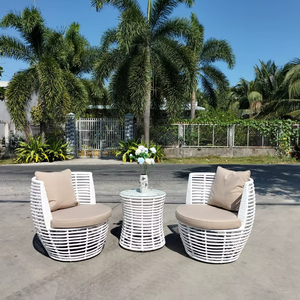 Conjunto de bistró de ratán sintético PRCF-152, muebles de exterior hechos en Vietnam - Product Image 1