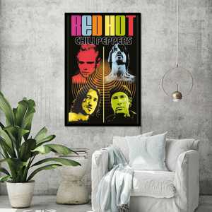 Affiche moderne Red Hot Chili Peppers Color Me Design pour décoration murale - Product Image 3