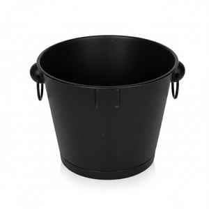 Seau à glace rond en métal finition cuivre, seau à champagne martelé, accessoire de bar, refroidisseur à vin - Product Image 3