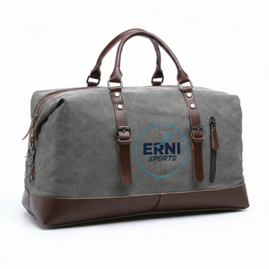 Bolsa de Viaje de Piel Auténtica Erni Sports para Hombre, Equipaje de Mano, 50-70L, Grande, para Fin de Semana o Viajes Cortos - Product Image 2