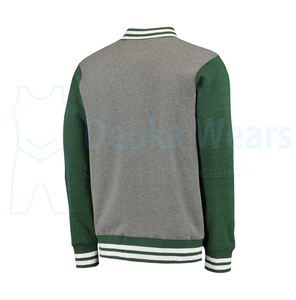 Vestes de baseball élégantes en cuir avec poche, broderie en chenille, design personnalisé OEM, pour l'hiver - Product Image 6