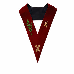 Collar y Regalia Masónicos del Rito Escocés de 14 Grados |   Mason de 14º Grado |   Material de Cinta Hecho a Mano y Color Personalizado - Product Image 1