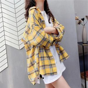 Nuevas camisas informales de verano de gran tamaño para mujer, camisa 100% de algodón transpirable al por mayor, camisas de mujer de calidad Premium - Product Image 2