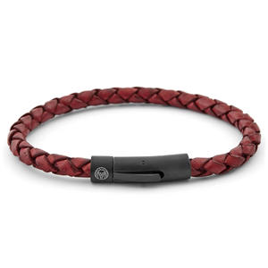 Bracelets en cuir tressé noir et marron de luxe unisexe confortables pour toutes les tenues-Meilleur prix direct du fabricant grossiste - Product Image 1