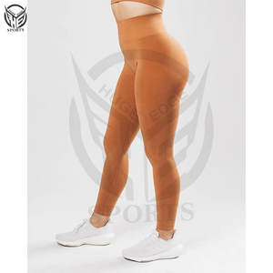 Leggings Deportivos Brillantes Personalizados al por Mayor, Pantalones de Yoga para Gimnasio, Leggings de Cintura Alta para Mujer - Product Image 3