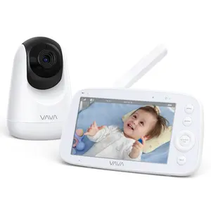 2024新款7英寸无线视频婴儿监视器，带720P平移/倾斜质量好