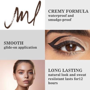 Eyeliner en gel doux pour les <span class=keywords><strong>yeux</strong></span> <span class=keywords><strong>sensibles</strong></span> OEM et ODM Stylo Eyeliner imperméable et lisse pour les <span class=keywords><strong>yeux</strong></span> brun moyen - Product Image 3