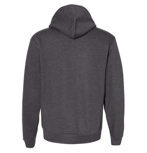 Respirant 100% coton personnalisé bouffée impression Logo hiver lourd polaire surdimensionné pull à capuche avec poche - Product Image 3