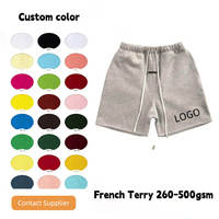 Shorts de sport d'été pour hommes grande taille, respirants, séchage rapide, taille mi-haute, avec logo personnalisé brodé ou imprimé - Grande taille en coton