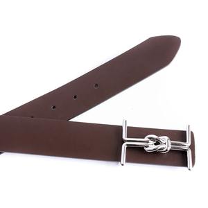 Cinturón de Cuero Genuino de Alta Calidad para Hombre y Mujer, con Hebilla de Diseño de Marca de Lujo, Estilo Occidental Gótico, para Vestir con Jeans - Product Image 5