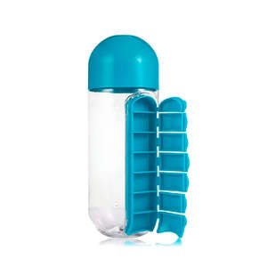 Boîte à pilules Myrva en plastique bleu, étui de rangement hebdomadaire pour 7 jours, pour l'organisation des médicaments - Product Image 3