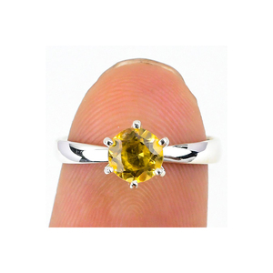 แหวนเงินแฮนด์เมดสีเงินแท้925อัญมณีอเมทิสต์สีเขียวที่ไม่ซ้ำใครคลาสสิก ODM ขายส่งสำหรับงานแต่งงานของขวัญวันวาเลนไทน์ - Product Image 5