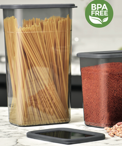 Contenedor Rectangular de Plástico sin BPA de 3.4L para Almacenamiento de Alimentos, Tapa de Silicona, Organización Hermética de Despensa de Cocina para Granos de Pasta - Product Image 5