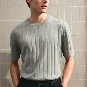 Camisetas de algodón para hombre, camisetas OEM ODM de algodón personalizadas de talla grande para hombre, camisetas con cuello redondo, hombros caídos, algodón de alta calidad - Product Image 5