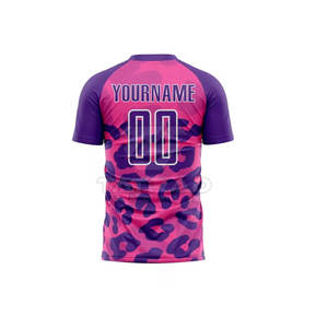 Maillot de football personnalisé en sublimation avec nom et numéro imprimés, respirant, séchage rapide, léger, 100 % polyester pour hommes - Product Image 3