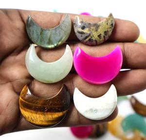 Lote de Piedras Preciosas Sueltas de Cabujón de Luna Natural, Cabujones Hechos a Mano, Forma Mixta Disponible, Cabujón de Luna Suelto para Joyería, Piedra Lunar - Product Image 2