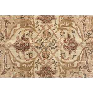 Turkish Vintage Runner Rug 0.6x10 ft, <b>Brown</b> <b>Wool</b> Rug - Product Image 5