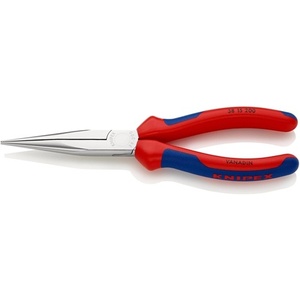 For KNIPEX 200 mm <b>Long</b> Mechanic's Pliers with Form 1 Straight Multi-Component Handles Chrome-Plated - Product Image 1