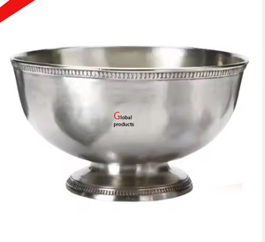 Seau à glace en aluminium de refroidisseur de vin de concepteur en métal de finition argentée le plus vendu pour le restaurant et le bar d'hôtel - Product Image 5