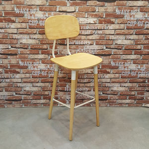 Silla de Madera de Alta Calidad para Restaurante, Cafetería, Diseño Moderno y Minimalista, con Respaldo y Reposapiés, Modelo GCFGC36 - Product Image 1