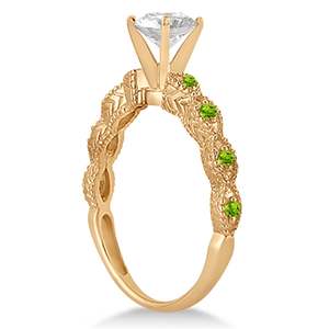 Ensemble de mariage tendance en or rose plaqué 18 carats, forme marquise, 0,36 ct de diamants pour les fêtes, les fiançailles, motif floral en or blanc - Product Image 2