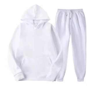 New Arrival Unisex High Quality 100% Cotton Hooded Eco-Friendly Heavyweight Breathable Tracksuits Casual Outdoor Autumn Solid - Product Image 2