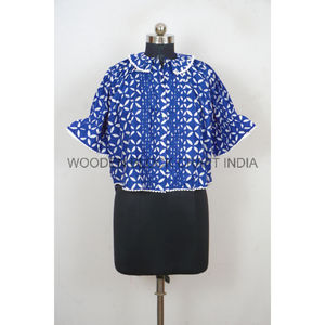 Robe tunique mini en coton biologique élégante pour femmes, décontractée et naturelle pour les fêtes d'été à la plage, écologique - Product Image 3