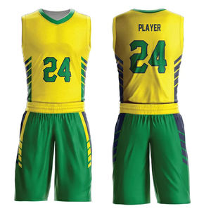 Ensemble de maillots de basket-ball en mesh personnalisés de qualité supérieure, logo personnalisé, broderie, uniforme d'équipe pour les jeunes et les enfants, fournisseur OEM - Product Image 4