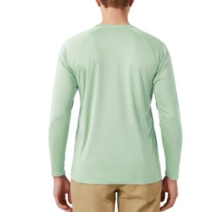 เสื้อว่ายน้ำผู้ชาย UPF rash GUARD เสื้อเชิ๊ตแขนยาวซับเหงื่อแห้งเร็วน้ำหนักเบากันรอยยับ - Product Image 2
