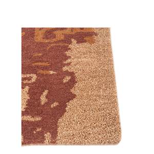 พรมขนสัตว์และวิสโคสทอมือลายเรขาคณิตสีแดงและสีส้มสำหรับใช้ในบ้าน-TNQ-4312 - Product Image 4