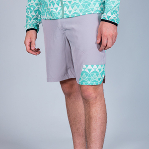 ชุดเสื้อกันลมผ้าไนลอนสำหรับผู้ชายชุดกันลมมีซิปแบบสั้นเสื้อฮู้ดกันลมและกางเกงขาสั้นชุด2ชิ้นสำหรับผู้ชาย - Product Image 6