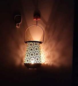 Lanternes de bougies en métal blanc, en forme d'étoile découpée au Laser en métal galvanisé pour la maison et le jardin - Product Image 3