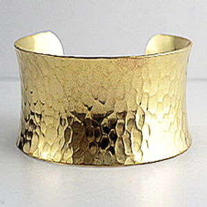 1940 californie vert Floral nouvel an marron vieilli en laiton manchette festival bracelet bijoux américain en laiton Bracelet Artisan bijoux - Product Image 1