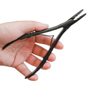 Pince à extensions capillaires professionnelle Obexa en acier inoxydable à 2 trous, outil multifonctionnel pour usage commercial, micro-anneaux, perles, liens - Product Image 2