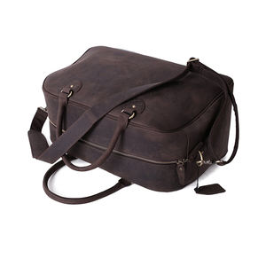 Bolsa de viaje de lona de cuero genuino resistente de gran capacidad a precio competitivo - Product Image 5