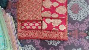 ชุดเดรสสำหรับงานแต่งงานผ้าซาตินพิมพ์ลายผ้าแจ็คการ์ดผ้าไนล่อนหนาหนา - Product Image 4