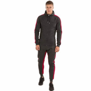 Nuevo chándal de hombre personalizado sólido de invierno 2025 | Joggers de diseño de costura elegante | Conjunto de gimnasio de ropa deportiva de calle - Product Image 5