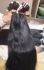 ผมต่อแบบธรรมชาติเวียดนามแท้เครื่อง100% มนุษย์ผ้าสองชั้นตรงไม่หลุดร่วงไม่พันกันเข้มขึ้น - Product Image 5