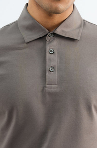 Logotipo personalizado de alta calidad de algodón mercerizado doble de color sólido liso Golf Polo en blanco fabricado por productos Huzaifa - Product Image 2