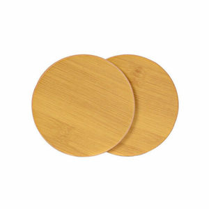 Posavasos de madera con diseño de logotipo personalizado redondo, posavasos de madera de alta calidad, mayorista decorativo superventas hecho en La India - Product Image 1