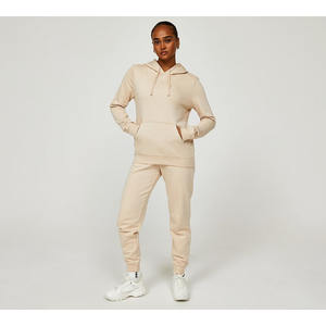 Ensemble pantalon de survêtement et sweat à capuche vierge en molleton personnalisé pour femmes motif solide sweats à capuche grande taille fabriqués au Pakistan - Product Image 1