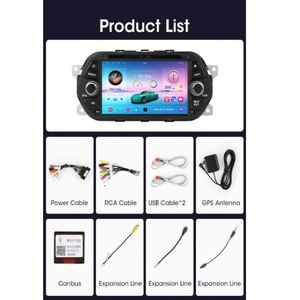 Reproductor de Radio para coche aplicable a Fiat 500L Egea Doblo Android Carplay pantalla de visualización del vehículo REPRODUCTOR DE DVD a bordo - Product Image 4