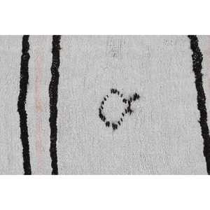 Grand tapis vintage 4,9x9,8 pi (148x299 cm), tapis turc en laine blanche à motifs floraux - Product Image 5