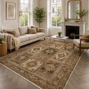 <b>Rug</b> Weavers RWPR0001 anakkale Mink <b>Tribal</b> Washable <b>Rug</b> Dropshipping Wholesale Washable Chenille 10 Sizes - Product Image 1
