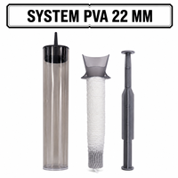 Kit de tubes en maille PVA hydrosoluble 16/22/34 mm avec 8 m de maille PVA pour la pêche à la carpe en lac et en rivière, accessoires de pêche en eau douce