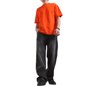 Camiseta Extra Grande de Algodón 100% con Logotipo Personalizado para Hombre, Ajuste Holgado de Alta Calidad, Hombros Caídos, Talla Grande - Product Image 5