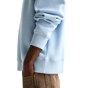 Haute Qualité 500gsm Lourd Pull À Capuche Français Terry Hoodies Drop Épaule Cordes Lourd Surdimensionné Hommes Hoodies - Product Image 4