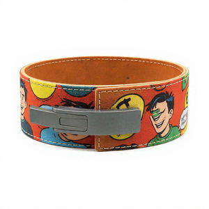 Cinturón de Levantamiento de Pesas de Cuero Genuino de 13 mm con Estampado de Anime y Dibujos Animados, Cinturón de Entrenamiento Suave para Fisicoculturismo - Product Image 4