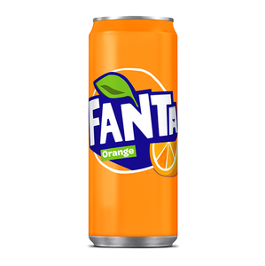Lata de Fanta Sabor Naranja 330ml con Cafeína y Glucosa, Caja a Granel, Sabor Crema - Product Image 5
